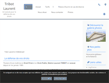 Tablet Screenshot of laurent-tribot.avocat.fr