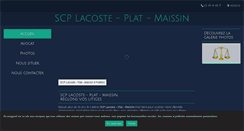 Desktop Screenshot of cabinetlacosteplat-scp.avocat.fr