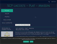 Tablet Screenshot of cabinetlacosteplat-scp.avocat.fr