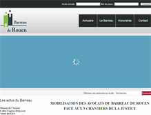 Tablet Screenshot of barreau-rouen.avocat.fr