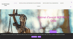Desktop Screenshot of bertrand-odile.avocat.fr