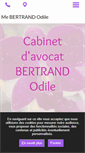 Mobile Screenshot of bertrand-odile.avocat.fr