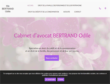Tablet Screenshot of bertrand-odile.avocat.fr