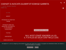 Tablet Screenshot of cabinet-garreta.avocat.fr